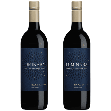 Luminara Alcohol-Removed Red Blend – Premium Non-Alcoholic Red Wine from Napa Valley – 750ml Bottle - 2 Pack