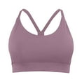 thumbnail image 4 of Sujetador deportivo con espalda en Y para mujer: sujetador de yoga con tirantes acolchados y sujeción media, copas extraíbles, nailon y spandex, tallas S-XL, 4 of 5