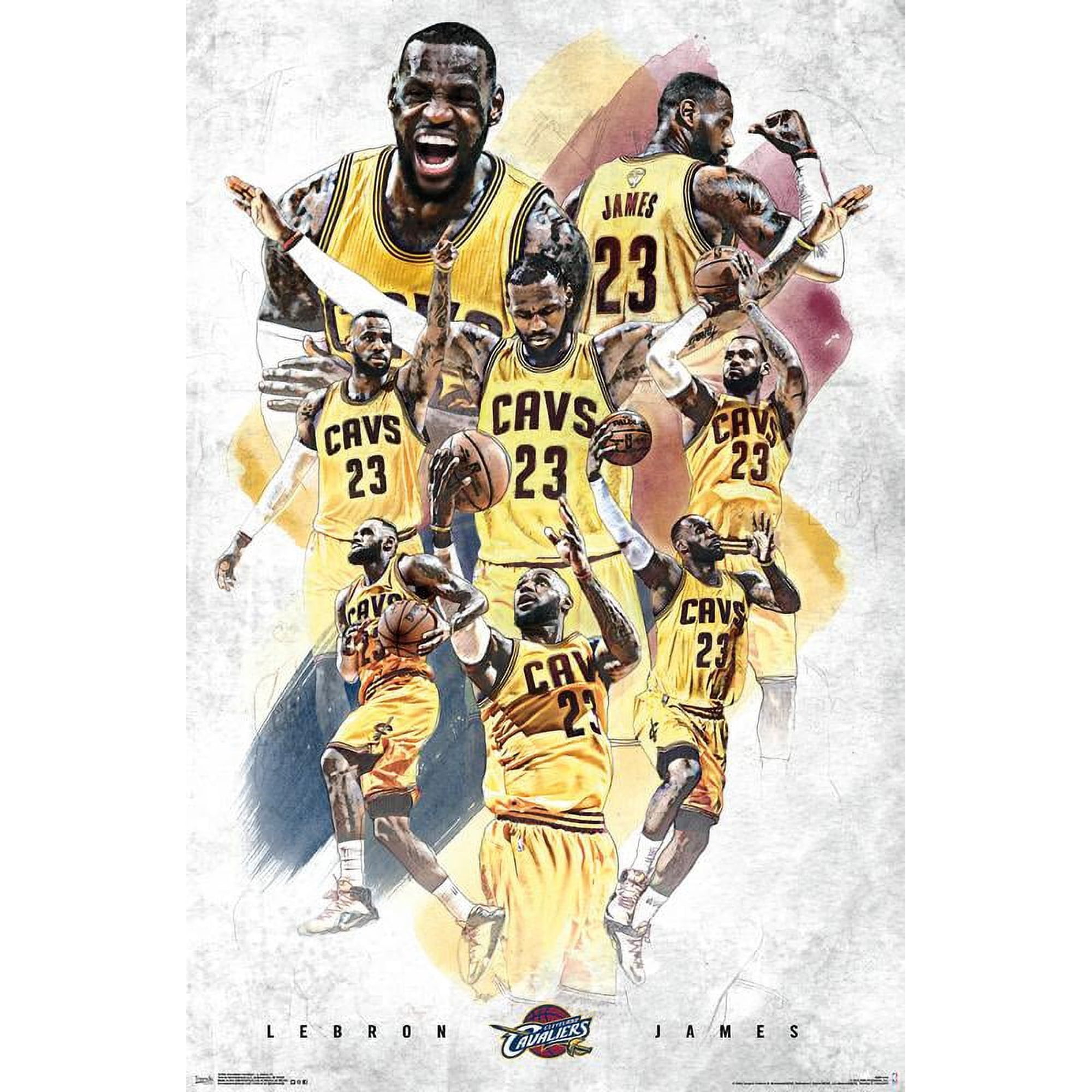 NBA Cleveland Cavaliers - Lebron James 15 Wall Poster, 22.375" x 34"