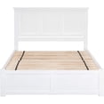 thumbnail image 5 of Pemberly Row Traditional Hardwood Storage Platform Bed, King, White, 5 of 6
