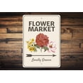 thumbnail image 1 of Flower Market Arrow Novelty Decor, Metal Wall Sign - 10x14 Inches, 1 of 4