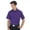 Purple B, variant on Men's Short Sleeve Solid Dress Shirt