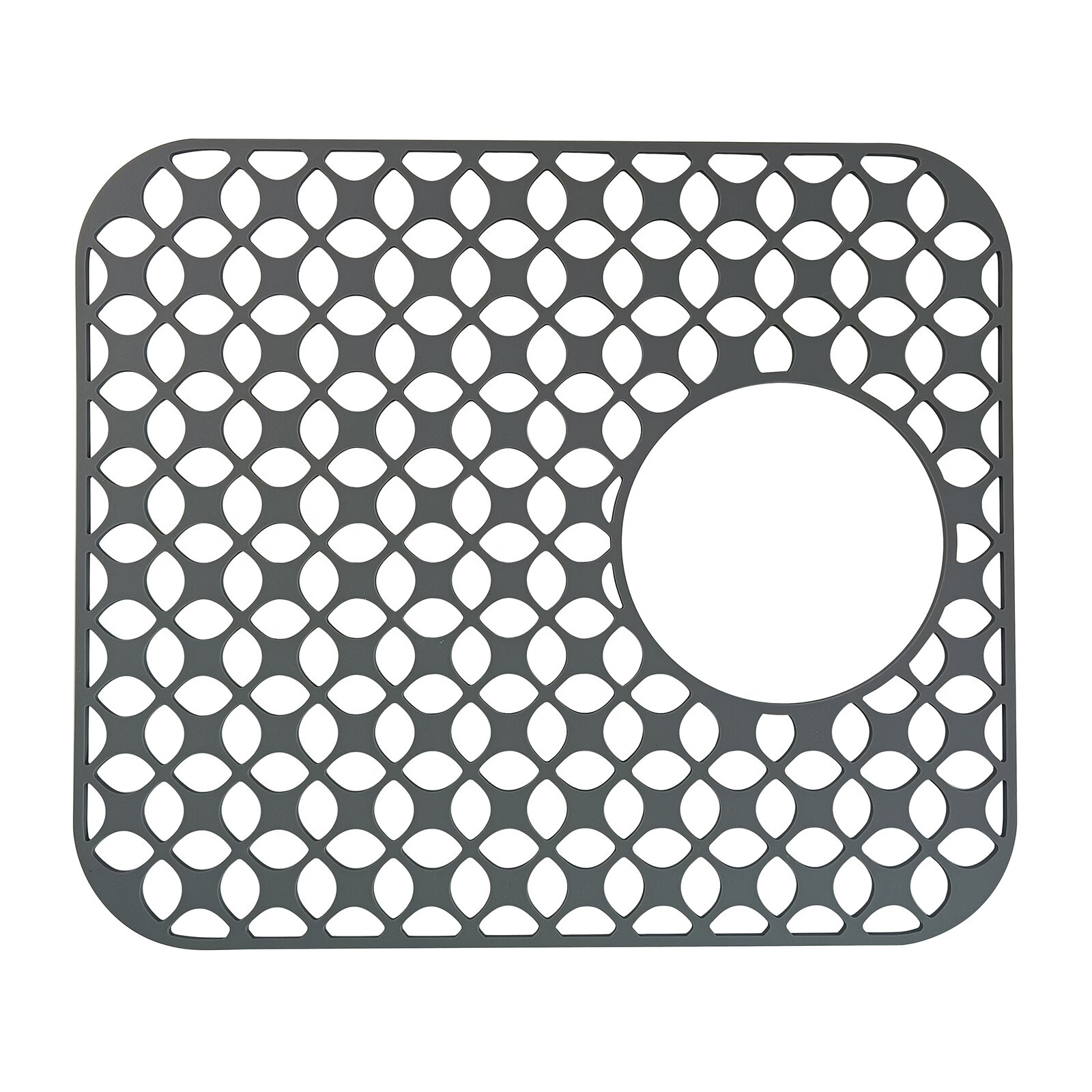 Silicone Sink Protector Rear Drain Kitchen Sink Mats Grid