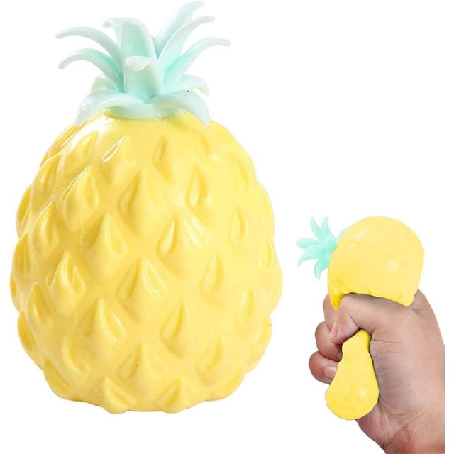 Juguete sensorial ZHAOCHENG de piña amarilla bola de estrés de malla para niños
