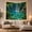Cliff Waterfalls, variant on Cascading Waterfalls Into Crystal Pool Landscape With Emerald Forest, Serene Watercolor for Nature Lovers, Forest Wall Art, Housewarming Gift Tapestry Wall Hanging for Bedroom and Living Room