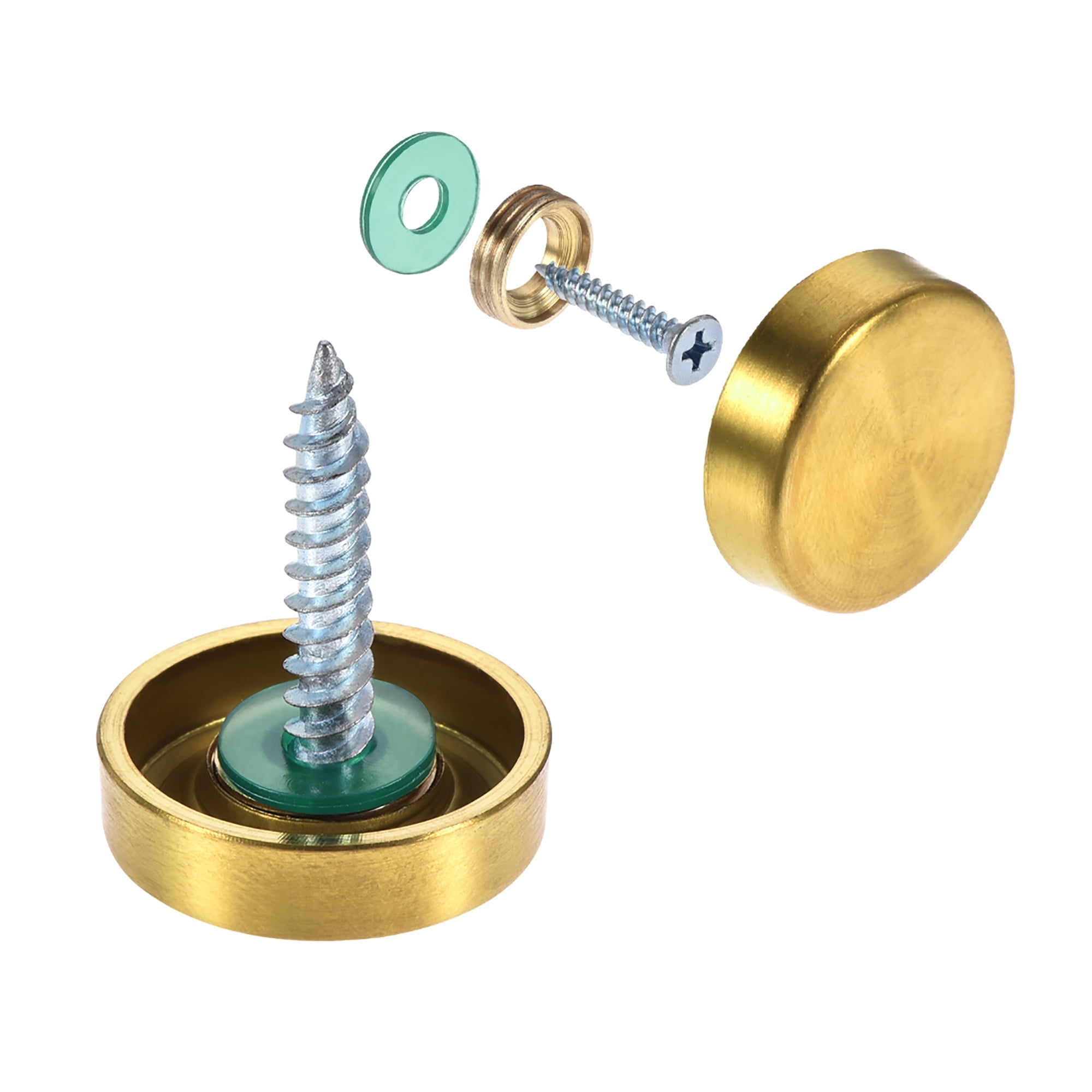 Mirror Screws, Decorative Cap Fasteners Cover Nails, Electroplated Wire