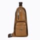 thumbnail image 2 of Bandolera de cuero sintético para hombres, bandolera, bolsa de hombro business casual, uso diario para viajes y trabajo, correa ajustable, bolsillos múltiples, caqui marrón negro, 2 of 6