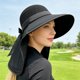 thumbnail image 5 of Sombrero de sol de ala ancha para exteriores,resistente al viento y transpirable,estilo pescador,ideal para viajes,con protección UV,perfecto para la playa,senderismo,ciclismo y como sombrero, 5 of 6