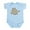 Sky Blue, variant on CafePress - Baby Rhino Infant Bodysuit - Baby Light Bodysuit, Size Newborn - 24 Months