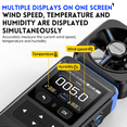 thumbnail image 4 of FNIRSI FAM-02 Handheld 3-in-1 Anemometer with Temperature & Humidity Monitoring, 2.0-inch Color Screen, 8-Blade Wind Wheel, Gale Warning (Sound/Light/Vibration), 1500mAh Battery, Type-C Charging,, 4 of 6