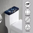 thumbnail image 3 of ZIATUBLE Galaxy Flower Toilet Tank Covers Butterfly Toilet Tank Lid Covers Washable Toilet Tank Cover Lid Set 2 Piece Replacement Toilet Tank Covers for Bathroom Home Indoor Decoration, 3 of 5