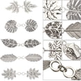 thumbnail image 5 of 5Pcs 5 Styles Leaf Shawl Clips Vintage Alloy Cardigan Cape Collar Clasp Antique Silver Cinch Clip Retro Cloak Brooches Shawl Pins for Women Clothing to Hold Sweater Together Waist Cincher, 5 of 9