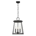 thumbnail image 6 of 4 Light Outdoor Chain Mount Hanging Lantern In Craftsman Style-19.5 Inches Tall And 12.5 Inches Wide Z-Lite 521Chb-Bk, 6 of 7