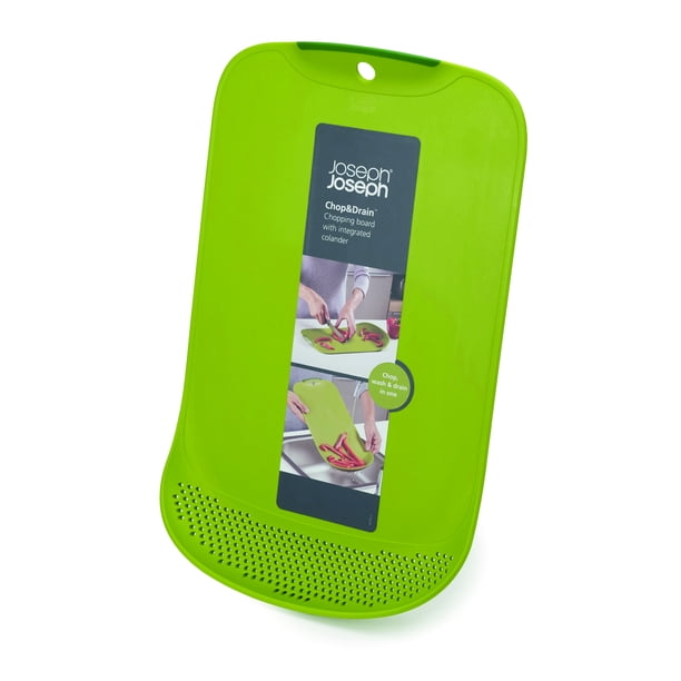 Joseph Joseph Chop & Drain Cutting Board Green