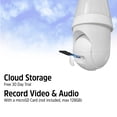 thumbnail image 5 of Energizer 1000 Lumens Light Bulb Camera, 2K Outdoor Smart Home Security Camera w/ Auto-Motion, White, 5 of 8