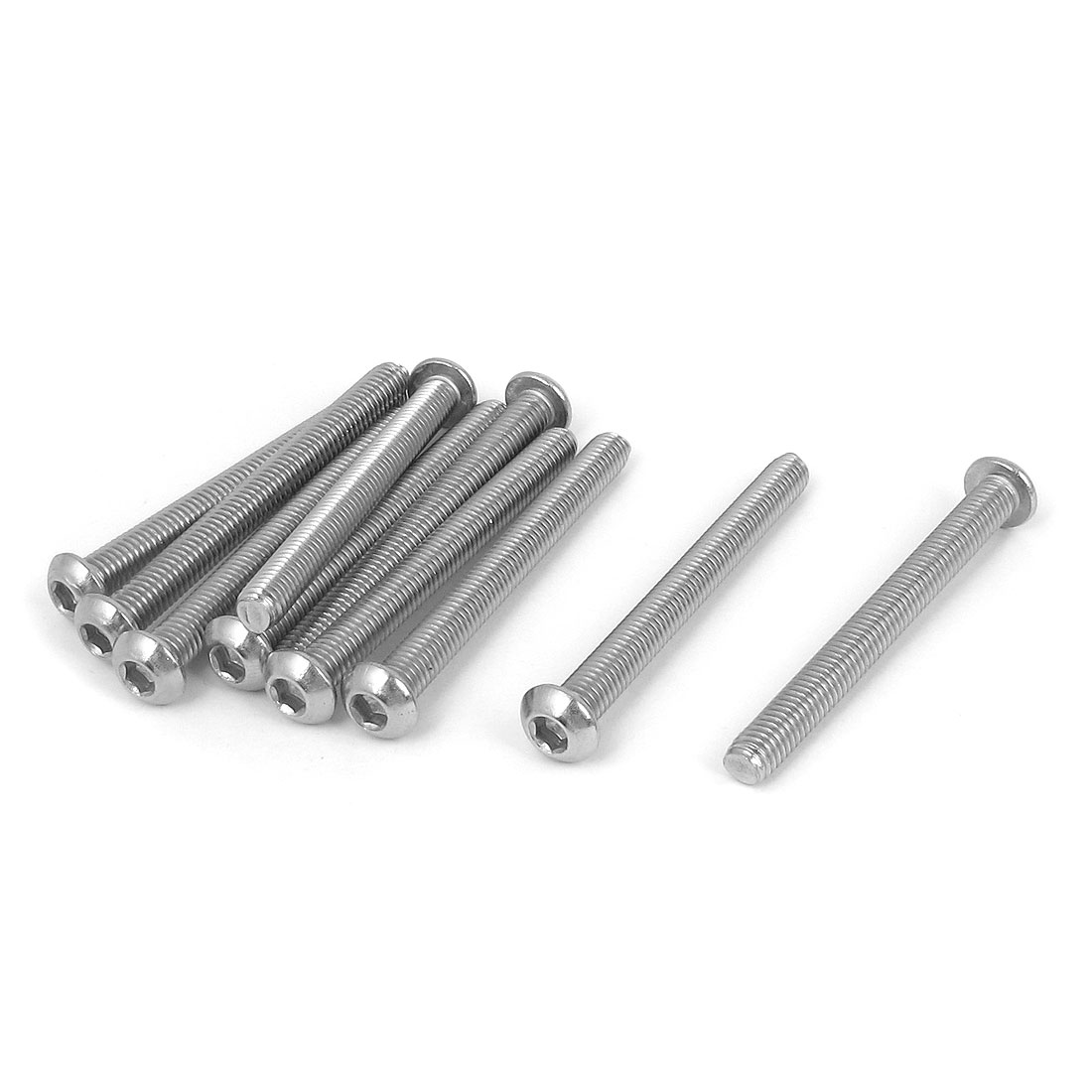 M6x60mm 304 Stainless Steel Hex Socket Countersunk Round Head Screw