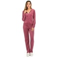 thumbnail image 5 of Womens Track Suits for Women Set Velvet Tracksuits Hoodies Sweatshirt Sports Wear Tracksuit Zipper Hoodie Sweatshirts Jogging Suits(Tops + Pants), 5 of 7