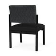 thumbnail image 5 of Lesro Lenox Steel Fabric Armless Waiting Room Guest Chair in Black/Nocturnal/Castillo Black, 5 of 5