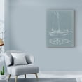 thumbnail image 3 of Trademark Fine Art 'UA CH Yacht Sketches III' Canvas Art by Ethan Harper, 3 of 4