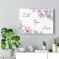 thumbnail image 6 of Scripture Walls Faith Hope Love Flowers Bible Verse Canvas Christian Wall Art Ready to Hang Unframed, 6 of 16