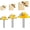3PCS 1/4 SHANK, variant on 45 Lock Miter Router Bit 3- Set, for 31/64", 37/64",3/4" Height, 1/4 Inch Shank.Woodworking Tools Joint Router Bits (3PCS 1/4 Shank) (3PCS 1/4 Shank)
