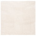 thumbnail image 2 of SAFAVIEH August Carlene Solid Plush Shag Area Rug, Ivory, 3' x 3' Square - Modern Design, Ivory, Non-Shedding & Easy Cleaning, Ultra Plush Thick Pile, Ideal for Living Room, Bedroom, 2 of 10