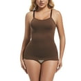thumbnail image 1 of BYHONG Grande Taille Gaine Sans Coutures à Bretelles Compression Aguichant Taille Compression Gaine Base Brun_001 S, 1 of 7