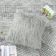 thumbnail image 5 of Unique Bargains Fluffy Decorative Faux Fur Throw Pillow Cover 18" x 18" Gray, 5 of 8