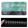 thumbnail image 1 of Porcelain White Ultra-Thin Almond-Shaped Nail Tips - No Filing Needed, 1 of 4