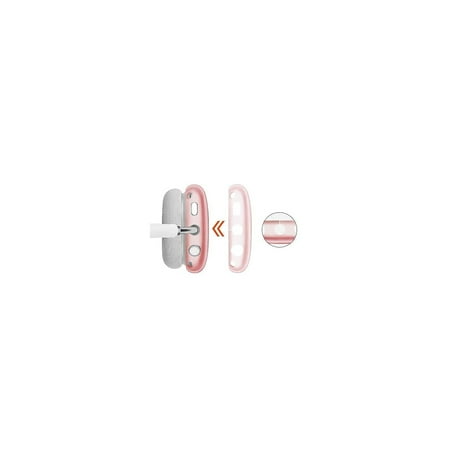 SaharaCase - Hybrid Flex Case for Apple AirPods Max - Transparent Pink
