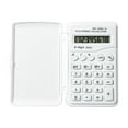 thumbnail image 2 of ROLKFUK Mini Flip Calculator, 8-Digit Portable Pocket Calculator, Lightweight 39g Small Calculator for Stu-dents, Battery Powered Cute Mini Calculator with LCD Display, White, 2 of 6