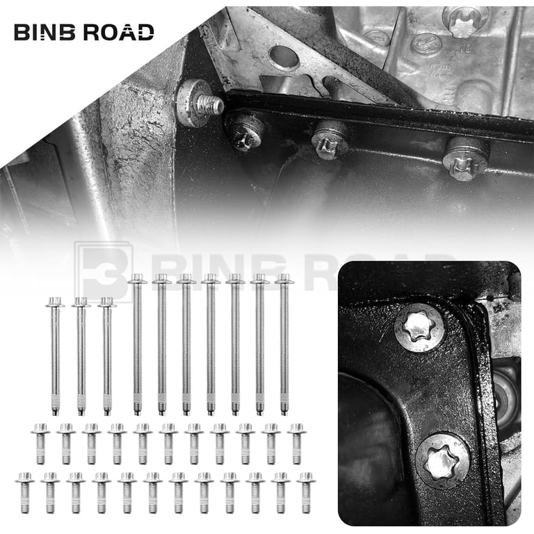 Engine Oil Pan Bolt Set 11132210959 Compatible With BMW E90 F80 X5 X6 Series