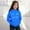 Dark Blue, variant on Kids Athletic Hoodies for Girls Cartoon Print Casual Pullover Warm Sweatshirts Comfortable and Stylish Outfit for Toddlers