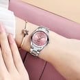 thumbnail image 5 of Womens Rhinestone Quartz Watch Ladies Dress Waterproof Stainless Steel Wrist Watches, 5 of 8
