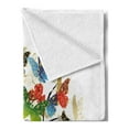 thumbnail image 2 of Modern Soft Flannel Fleece Throw Blanket, Nature Tree with Floral Butterflies Leaves Vivid Vibrant Artwork Print, Cozy Plush for Indoor and Outdoor Use, 50" x 60", Multicolor, by Ambesonne, 2 of 5