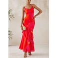 thumbnail image 4 of Vestido largo PRETTYGARDEN 2025 con estampado floral escalonado de verano para mujer, 4 of 9