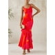 thumbnail image 4 of Vestido largo PRETTYGARDEN 2025 con estampado floral escalonado de verano para mujer, 4 of 9