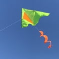 thumbnail image 2 of In the Breeze 3245 — Neon Yellow With an Orange Twister Tail 55 Inch Colorblock Delta Kite - Easy Flying Single Line Kite for All Ages, 2 of 3
