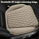 thumbnail image 4 of Cojín para Asiento de Coche Transpirable de Cuero Perforado para las Cuatro Estaciones, Beige MNFD, 4 of 6