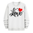 thumbnail image 3 of NuoCaiYun Sweatshirts Men's Crew Neck Fashion Valentine's Day Print Long Sleeve Casual Loose Comfort Pullover Tops, 3 of 6