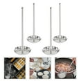 thumbnail image 3 of WEAVILUX 4pcs Silver Stainless Steel Round Oval Long Handle Kitchen Tools for Cooking Baking Making Fried Balls, 3 of 6