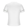 thumbnail image 4 of Lumivie Workout Muscle Shirts For Men Gym Cute Tops For Men Summer With Sleeves Summer Tshirts Shirts For Men Wave Coconut Blouses For Men Dressy Casual Plus Size Purple Plain T Shirts For Men V Neck, 4 of 5