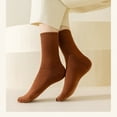 thumbnail image 6 of 5 Pairs Womens Socks Wool Socks Thick Warm Winter Socks Crew Boot Socks（Random color）, 6 of 6