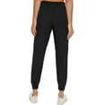 thumbnail image 3 of Calvin Klein Performance Women's Shine-Blocked Jogger Pants, Black, M, 3 of 4