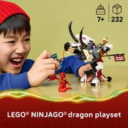 LEGO NINJAGO Zilvar and Grimtak the Dragon Beast - Building Toy for Boys & Girls, Ages 7+ Dragon Action Figure with 3 Minifigures - Gift for Birthdays - 71863