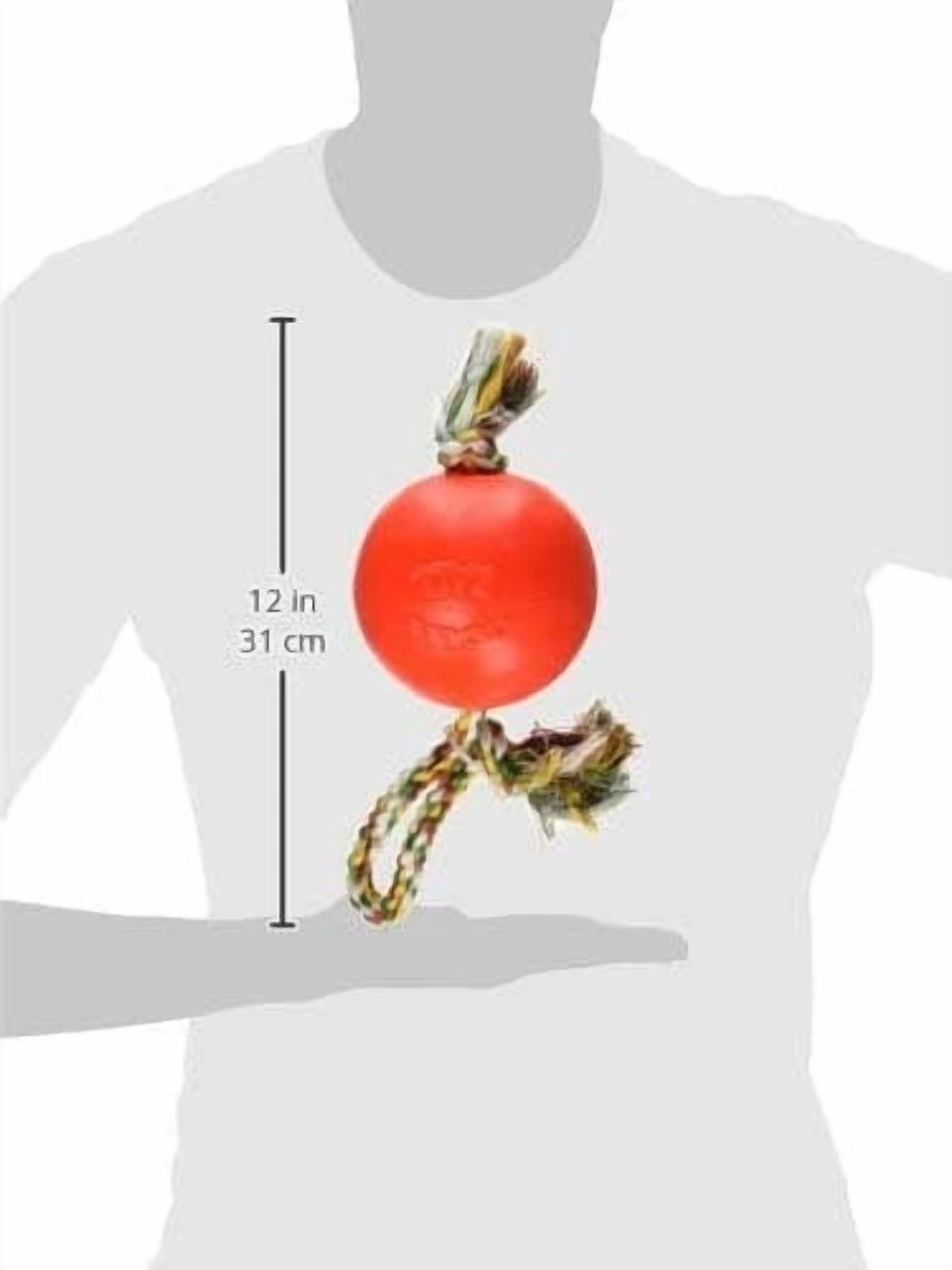 Jolly Pets Romp-n-Roll Rope Ball Dog Toy