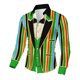 thumbnail image 5 of TaTaai Women's Mardi Gras Print Long Sleeve Casual Loose Shirt Unisex Lapel Button Down Blouse Fashion Holiday Top for Daily Office Party Streetwear Spring Summer Wear Gift, 5 of 9