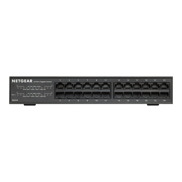 NETGEAR GS324 24-Port Gigabit Ethernet Unmanaged deals Switch