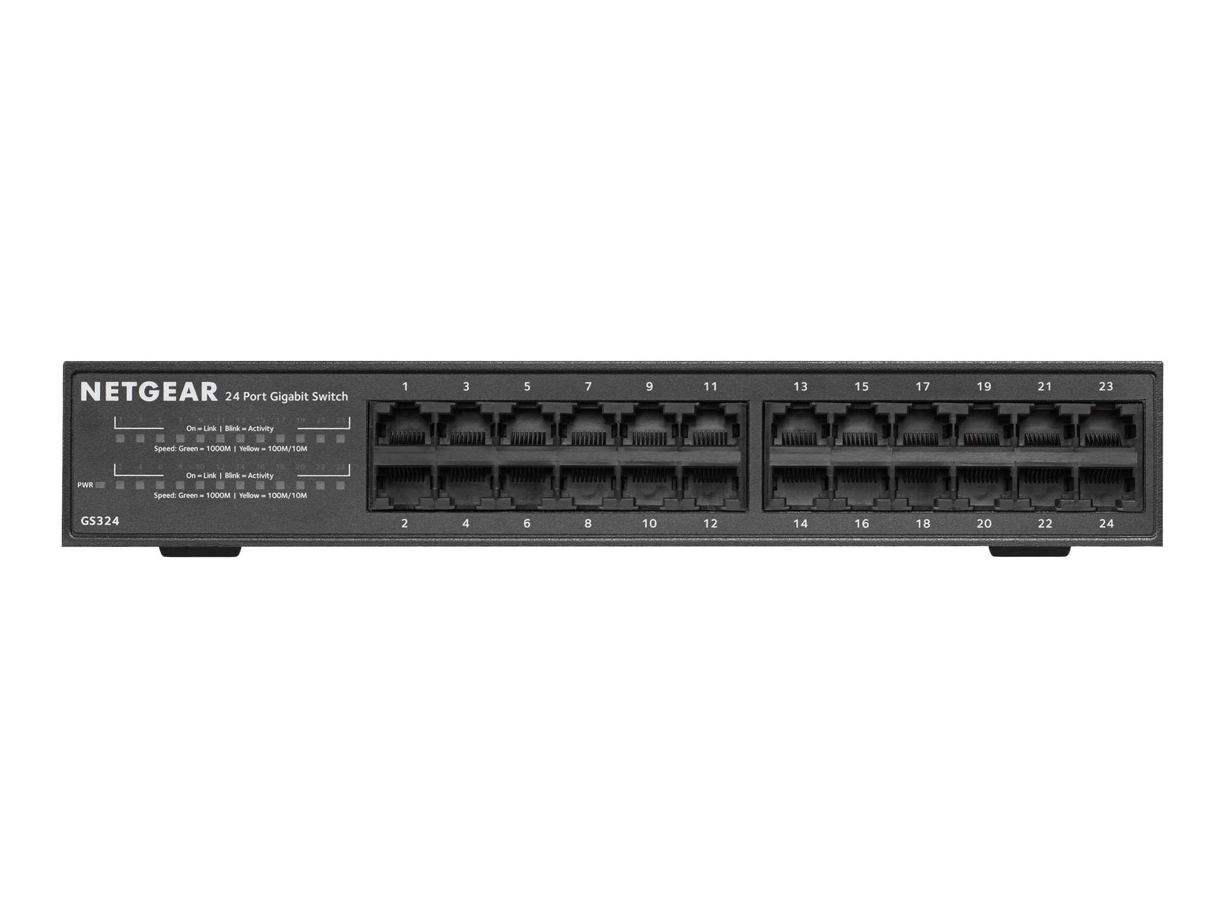 NETGEAR 24-Port Gigabit Ethernet Unmanaged Switch, Desktop/Rackmount (GS324) - image 4 of 5