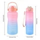 thumbnail image 2 of Buy 2 get 10% off 2 Pcs Gradient Plastic Cup Set Large Capacity Sports Water Bottle Outdoor Travel Gym Fitness Student Portable Cup, 2 of 4
